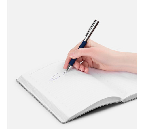 Ручка шариковая Eyeshot Soft Touch, темно-синяя