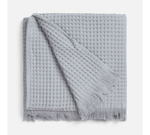 Плед вафельный Elenglect, светло-серый