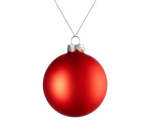 Елочный шар Finery Matt, 8 см, матовый красный