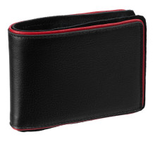 Кошелек Partinico, черный с красным