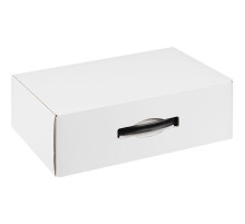 Коробка Matter Light, белая, с черной ручкой