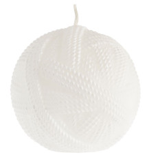 Свеча Kniteam, клубок, белый