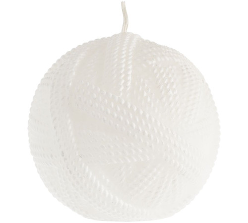 Свеча Kniteam, клубок, белый
