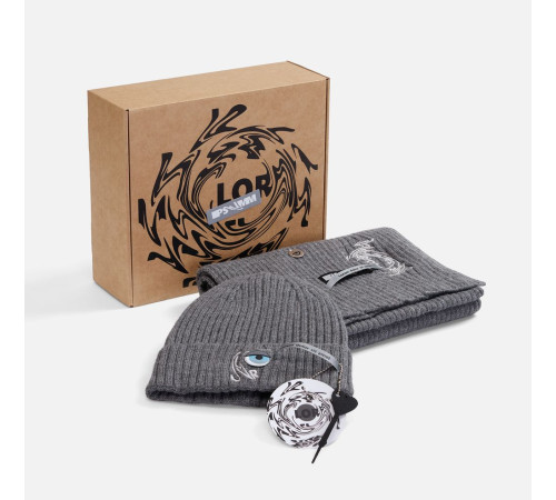 Набор Laconi, темно-серый меланж