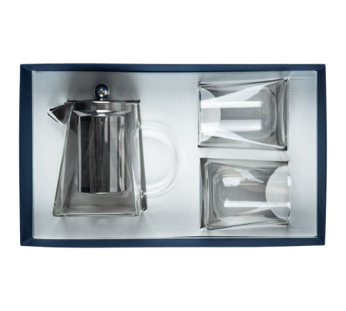Чайный набор Quadroni в темно-синей коробке