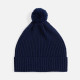 Шапка Catch Match с помпоном, темно-синяя