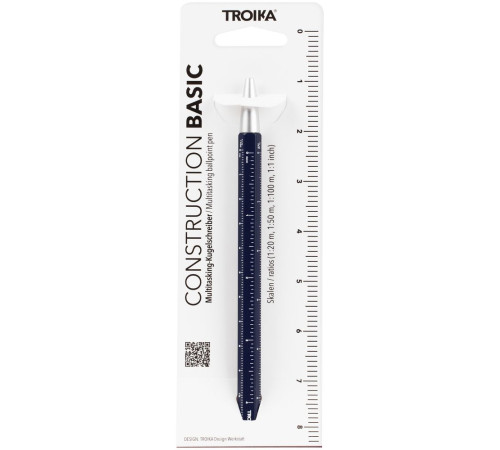 Ручка шариковая Construction Basic, темно-синяя