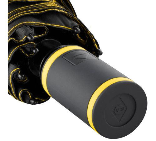 Зонт складной AOC Mini с цветными спицами, желтый