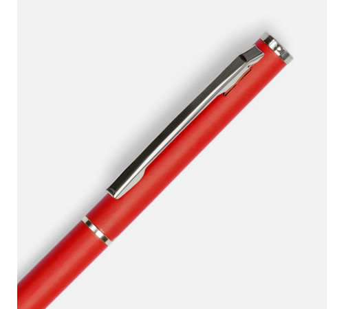 Ручка шариковая Hotel Chrome, ver.2, матовая красная