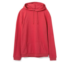 Толстовка с капюшоном унисекс Hoodie, красный меланж