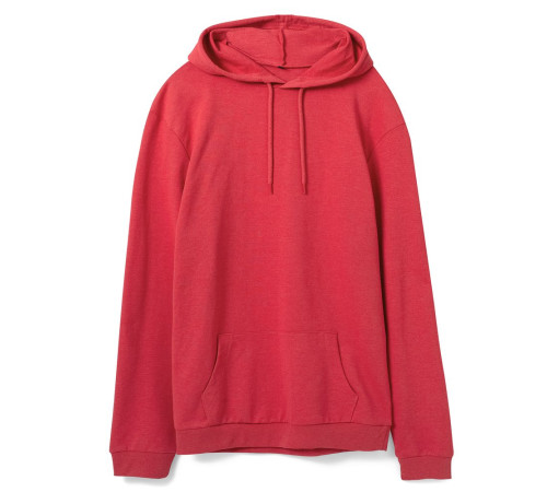 Толстовка с капюшоном унисекс Hoodie, красный меланж