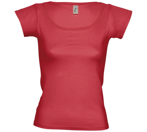Футболка женская Melrose 150 с глубоким вырезом, красная
