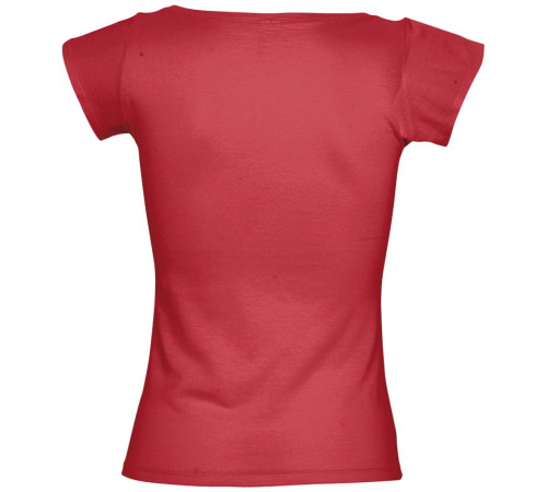 Футболка женская Melrose 150 с глубоким вырезом, красная