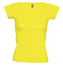 Футболка женская Melrose 150 с глубоким вырезом, лимонно-желтая
