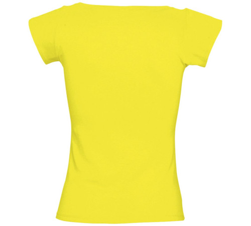 Футболка женская Melrose 150 с глубоким вырезом, лимонно-желтая