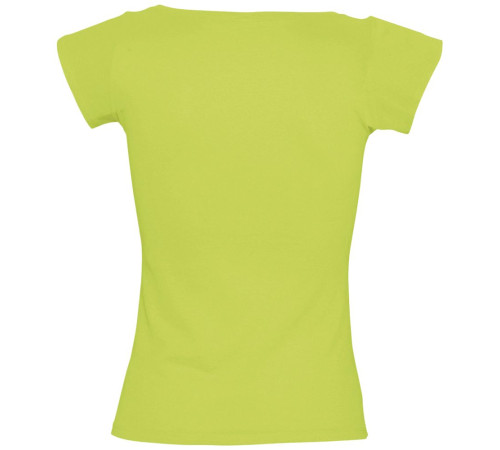 Футболка женская Melrose 150 с глубоким вырезом, зеленое яблоко