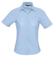 Рубашка женская с коротким рукавом Elite, голубая