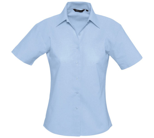 Рубашка женская с коротким рукавом Elite, голубая