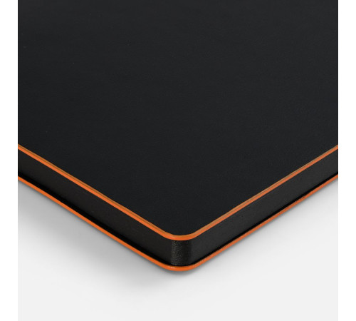 Ежедневник Trait, недатированный, черный с оранжевым