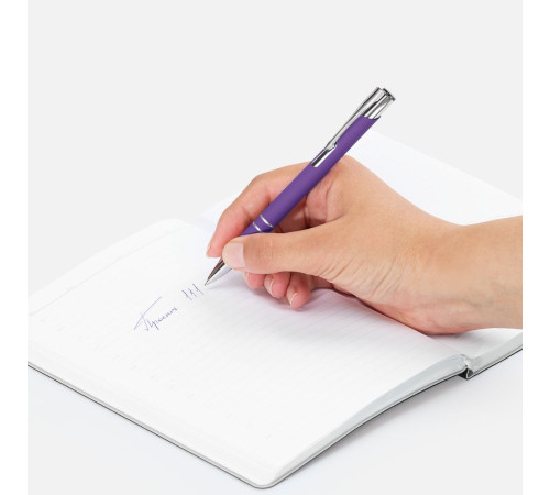 Ручка шариковая Keskus Soft Touch, фиолетовая