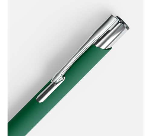 Ручка шариковая Keskus Soft Touch, зеленая