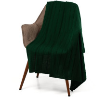 Плед Bambolay, темно-зеленый