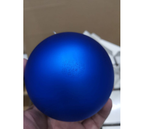 Оформительский шар Finery, 10 см, матовый синий