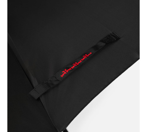 Зонт-трость Hidecolor с цветными спицами, черный с красным