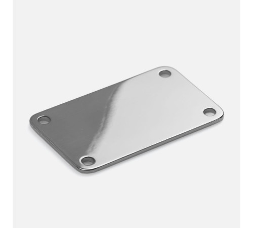 Шильдик металлический Furo, серебристый глянцевый