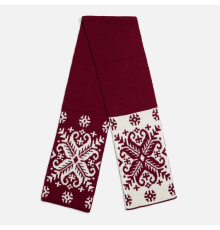 Шарф Wintertude M, красный с белым