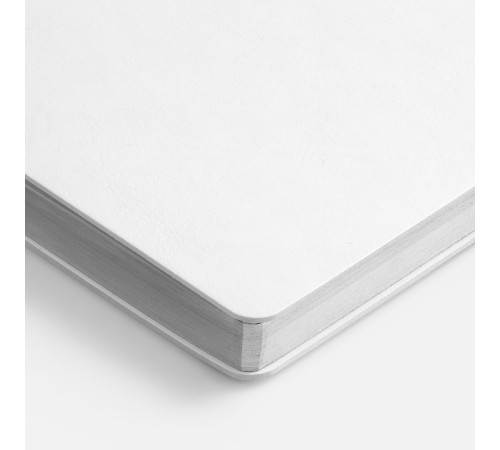 Ежедневник Nebraska Flex, недатированный, белый с серебристым