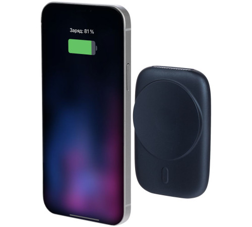 Универсальный магнитный аккумулятор Feel Motion, 5000 мАч, темно-синий