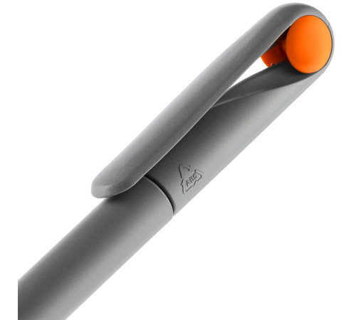 Ручка шариковая Prodir DS1 TMM Dot, серая с оранжевым