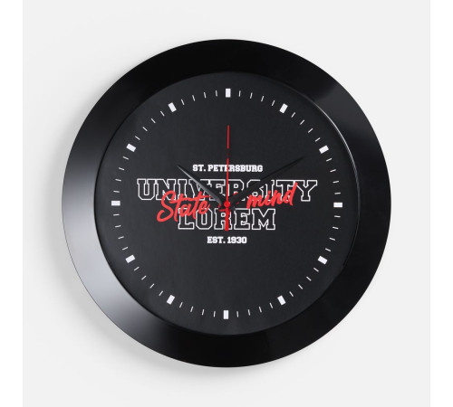 Часы настенные Vivid Large, черные