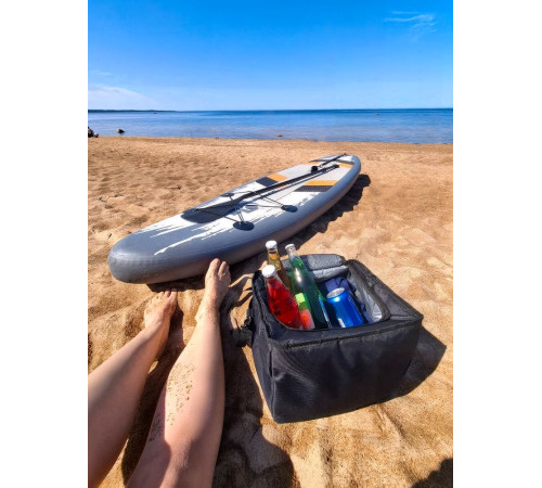 Органайзер в багажник с сумкой-холодильником Arranger, черный с серым