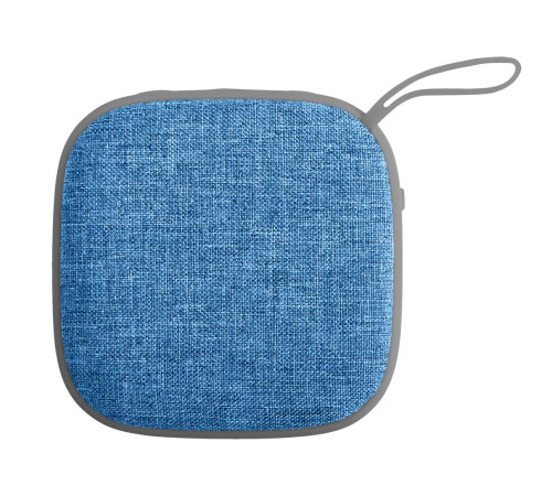 Беспроводная колонка Chubby, серая с голубым