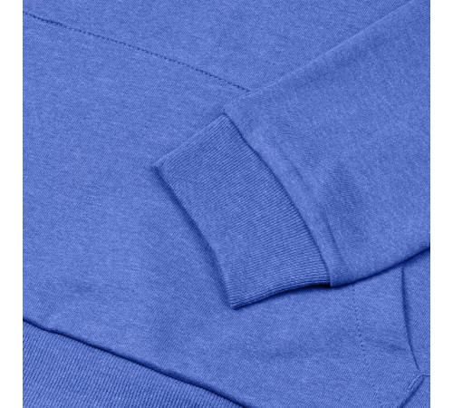 Толстовка с капюшоном унисекс Hoodie, ярко-синий меланж