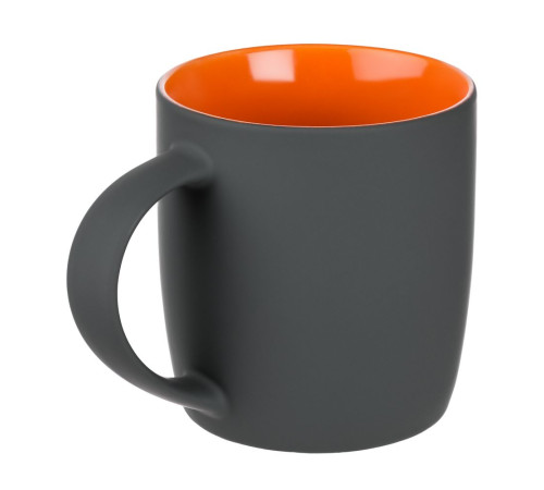 Кружка Surprise Touch с покрытием софт-тач, оранжевая