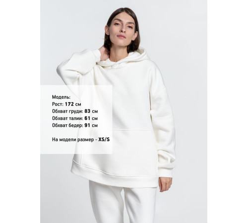 Худи Kulonga Oversize, молочно-белое