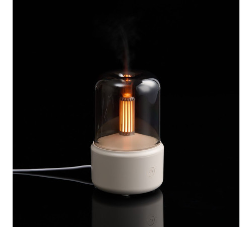 Увлажнитель-ароматизатор с подсветкой mistFlicker, молочно-белый