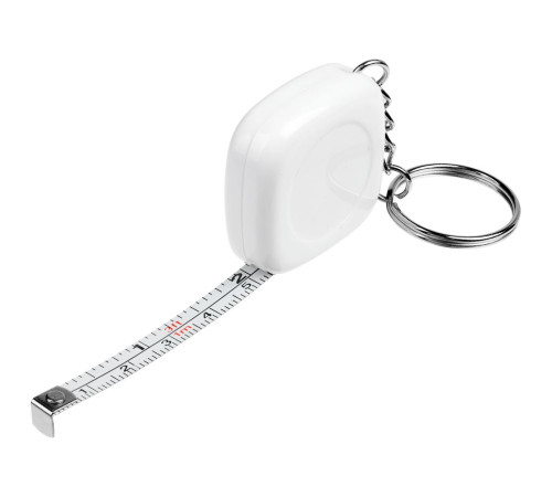 Брелок с рулеткой Metric, белый