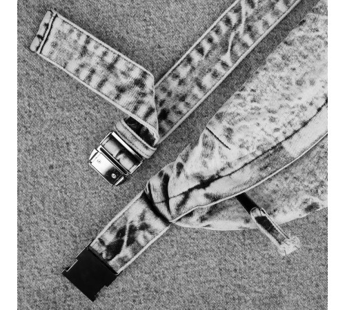 Поясная сумка W6, серая