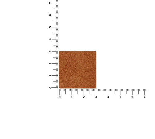 Лейбл кожаный Sinatu, S, горчичный