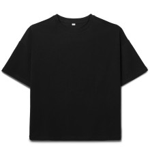 Футболка детская оверсайз Teezer, черная