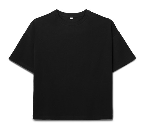 Футболка детская оверсайз Teezer, черная