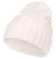 Шапка Loren, молочно-белая (ванильная)