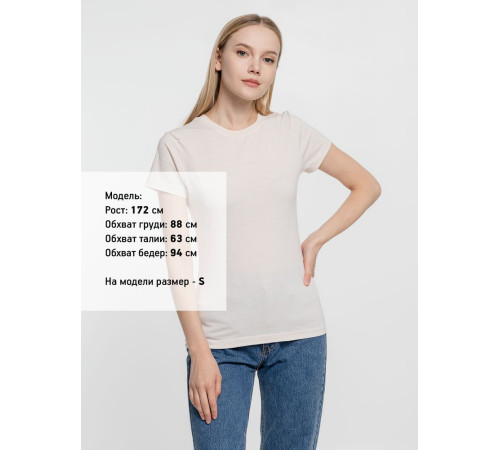 Футболка женская T-bolka Lady, молочно-белая