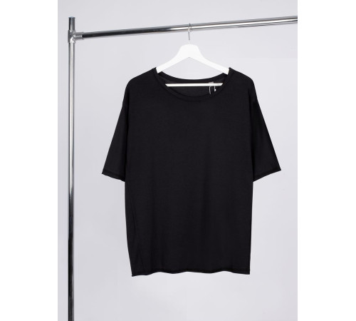 Футболка оверсайз унисекс Vozduh, черная