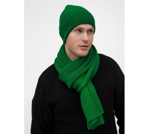Шарф Nobilis Mono, ярко-зеленый