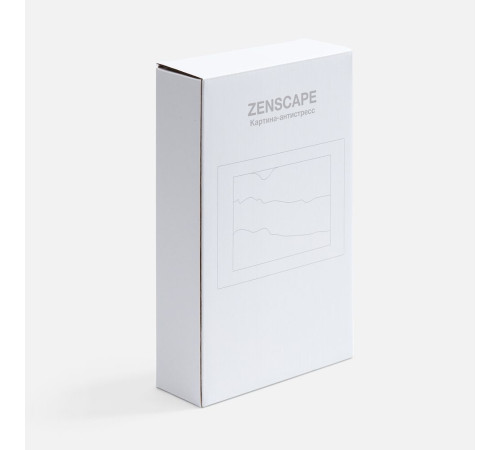 Песочная картина-антистресс Zenscape, белая с синим